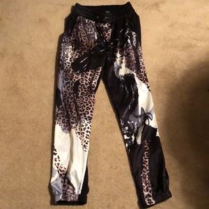 Satin BEBE jogger pants. Size small.